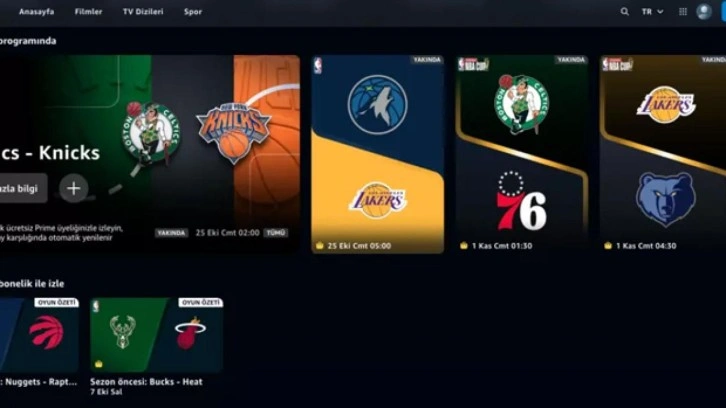 Amazon Prime abonelerine müjde: NBA maçlarını izleyebileceksiniz