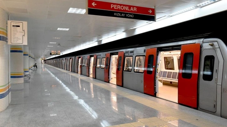 Ankara'da bazı metro istasyonları geçici olarak hizmete kapatıldı