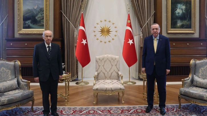 Ankara'da Cumhurbaşkanı Erdoğan ile MHP lideri Devlet Bah&ccedil;eli zirvesi!