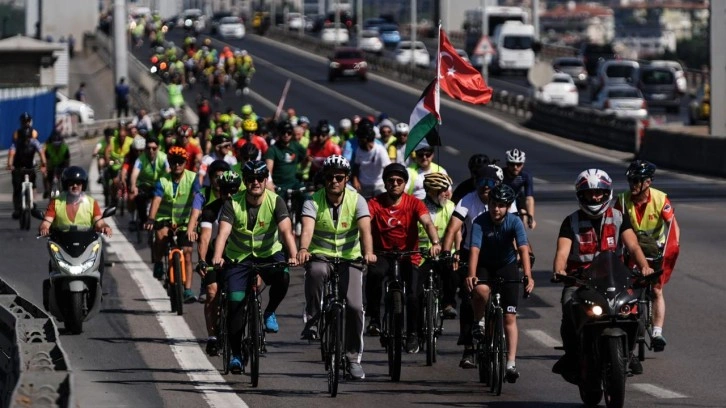 Anlamlı 15 Temmuz etkinliği... “Tek Bayrak Altında Kardeşlik İçin Pedal Çevir”