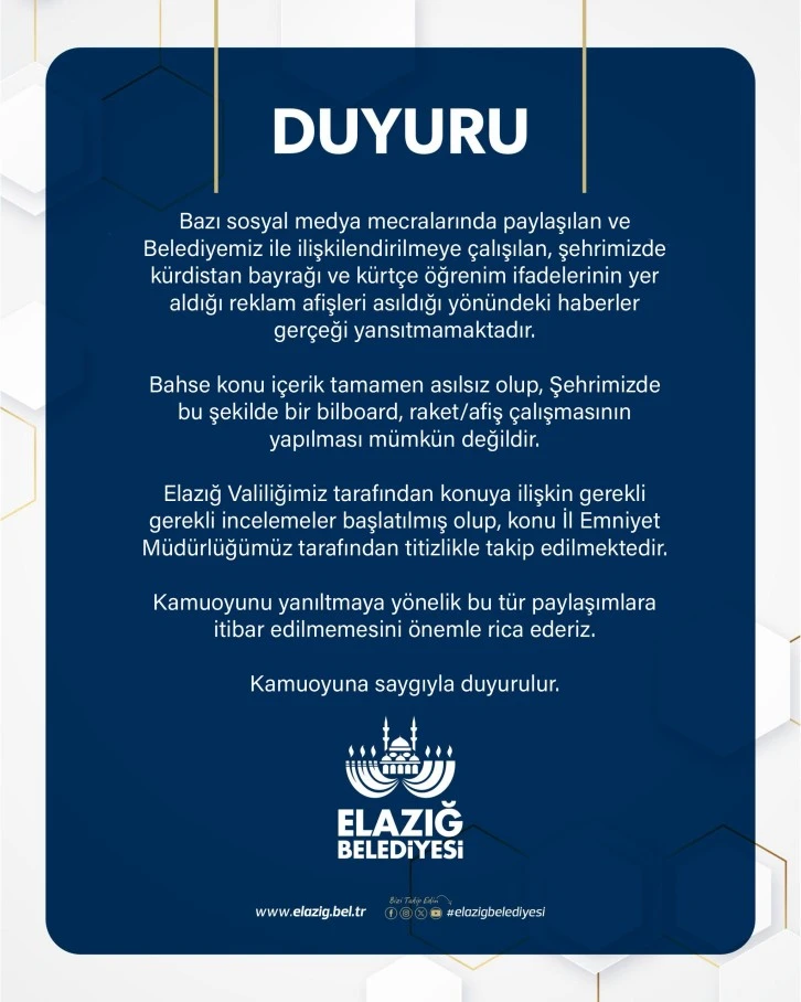 Asılsız Paylaşımlara İtibar Etmeyiniz