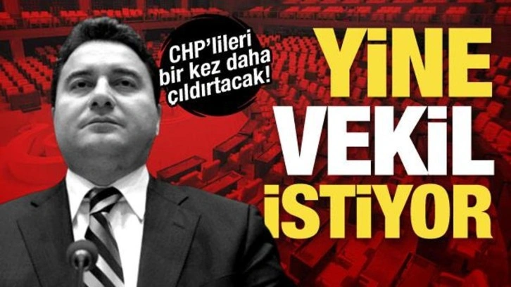 Babacan&rsquo;dan CHP&rsquo;lileri kızdıracak bir hamle daha! &lsquo;&Ouml;d&uuml;n&ccedil; vekil&rsquo; istiyor