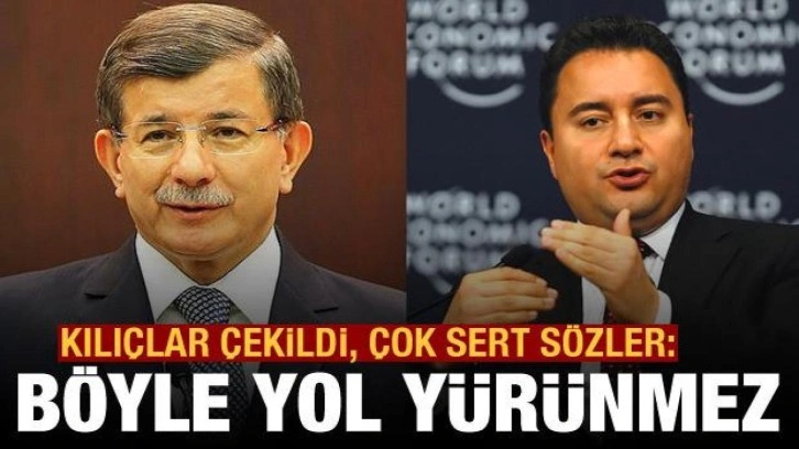Babacan'dan Davutoğlu'na: B&ouml;yle yol y&uuml;r&uuml;nmez