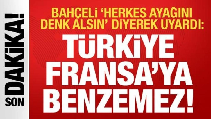 Bah&ccedil;eli 'Herkes ayağını denk alsın' diyerek uyardı