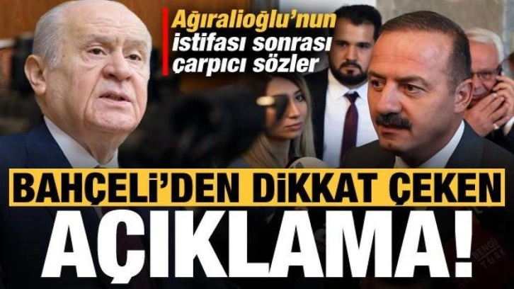 Bah&ccedil;eli'den dikkat &ccedil;eken 'Ağıralioğlu' a&ccedil;ıklaması!