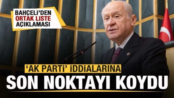 Bah&ccedil;eli'den se&ccedil;im a&ccedil;ıklaması! 'AK Parti' iddialarına son noktayı koydu