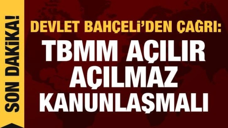 Bah&ccedil;eli'den se&ccedil;im a&ccedil;ıklaması: Biz hazırız, adayımız Recep Tayyip Erdoğan