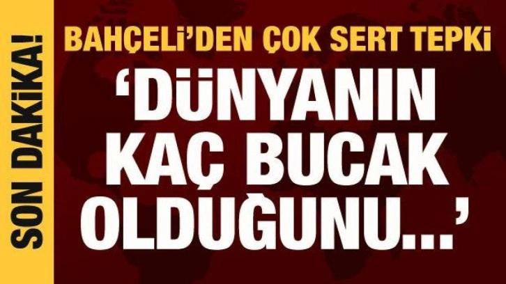 Bah&ccedil;eli'den vatandaşa &ccedil;ağrı: D&uuml;nyanın ka&ccedil; bucak olduğunu &ouml;ğretecek misiniz?