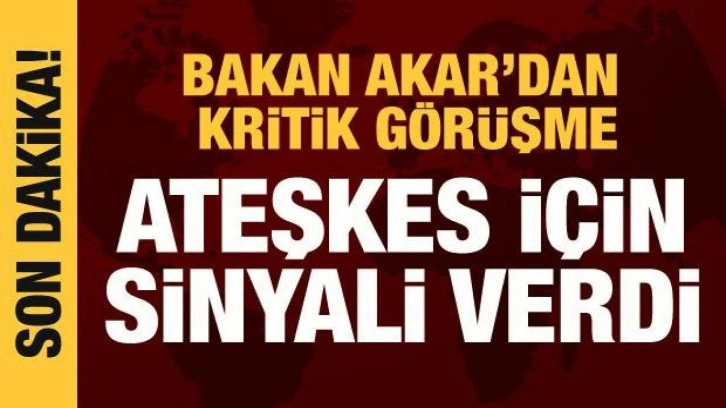 Bakan Akar, Rus mevkidaşı ile g&ouml;r&uuml;şt&uuml;