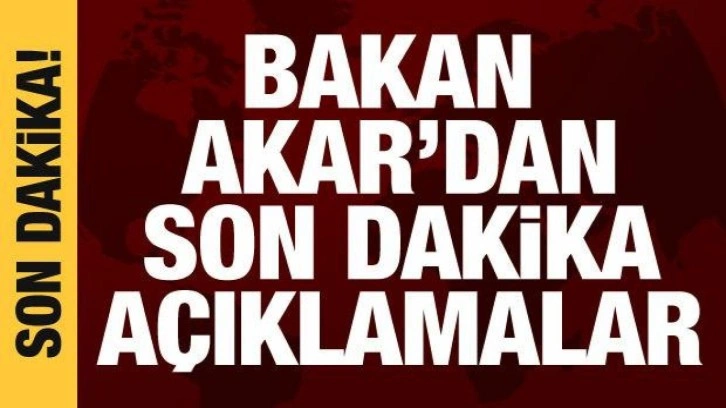 Bakan Akar'dan Pen&ccedil;e-Kilit a&ccedil;ıklaması: Tek tek par&ccedil;alanıyor!