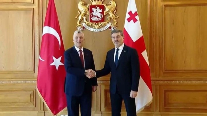 Bakan Bolat, Gürcistan Cumhurbaşkanı Mikheil Kavelaşvili ile bir araya geldi