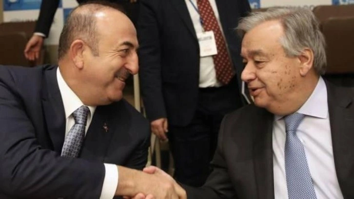 Bakan &Ccedil;avuşoğlu, BM Genel Sekreteri Guterres ile g&ouml;r&uuml;şt&uuml;