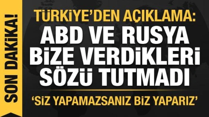 Bakan &Ccedil;avuşoğlu: Siz ter&ouml;ristleri kovamıyorsanız, biz yaparız