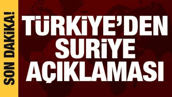Bakan &Ccedil;avuşoğlu'ndan Suriye a&ccedil;ıklaması