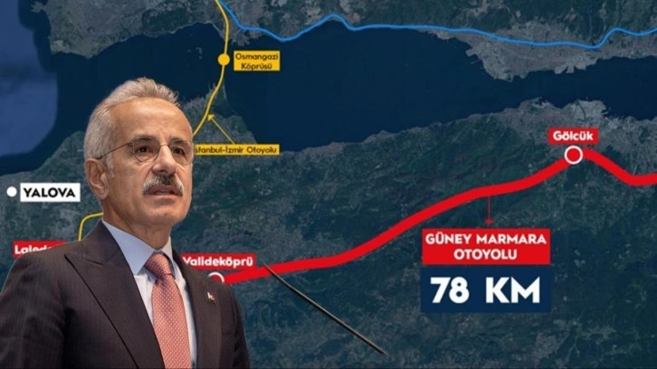 Bakan duyurdu: G&uuml;ney Marmara Otoyolu 60 milyar dolarlık ekonomiyi birleştirecek!