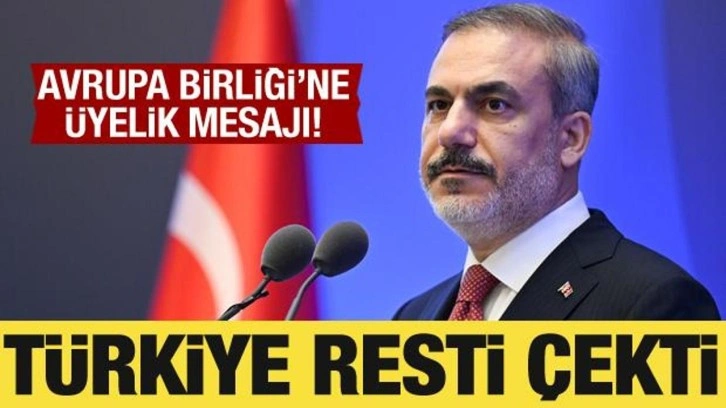Bakan Fidan: AB, T&uuml;rkiye'siz k&uuml;resel bir akt&ouml;r olamaz!
