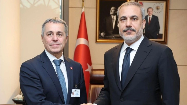 Bakan Fidan İsvi&ccedil;reli mevkidaşı Cassis ile g&ouml;r&uuml;şt&uuml;