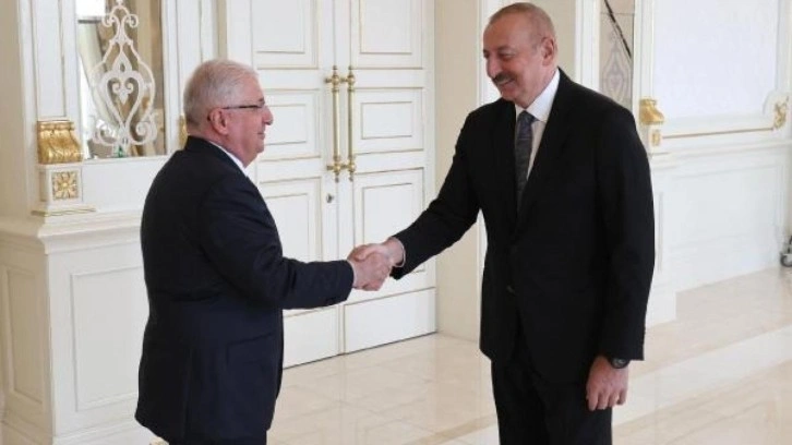 Bakan G&uuml;ler, Azerbaycan Cumhurbaşkanı Aliyev'i ziyaret etti