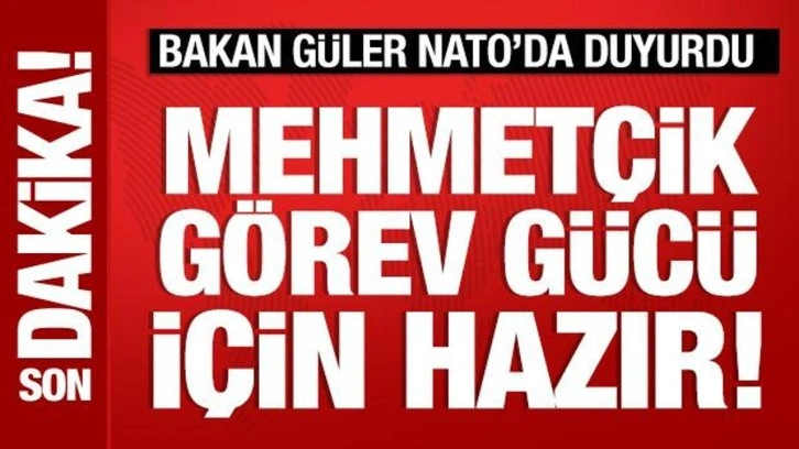 Bakan Güler, NATO'da duyurdu: TSK, Gazze için hazır!