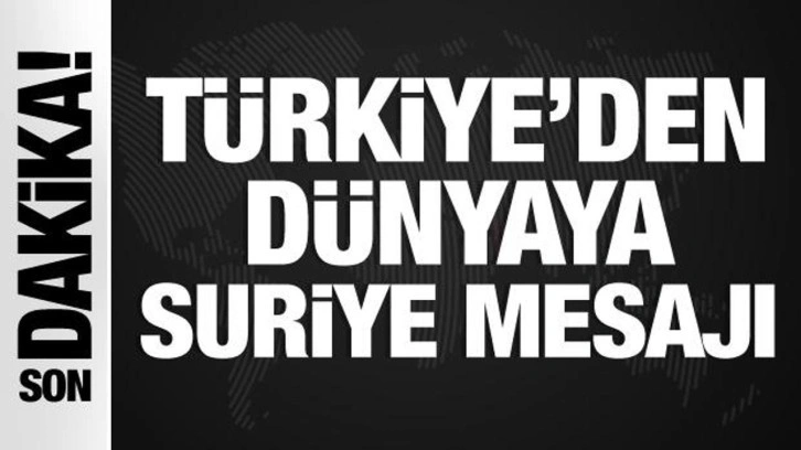 Bakan G&uuml;ler'den Suriye a&ccedil;ıklaması