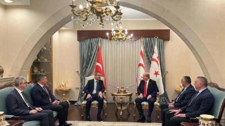 Bakan &Ouml;zer, KKTC Cumhurbaşkanı Tatar ile g&ouml;r&uuml;şt&uuml;