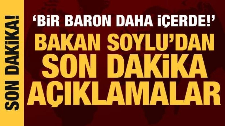 Bakan Soylu a&ccedil;ıkladı: Urfi &Ccedil;etinkaya'nın kardeşi g&ouml;zaltında!