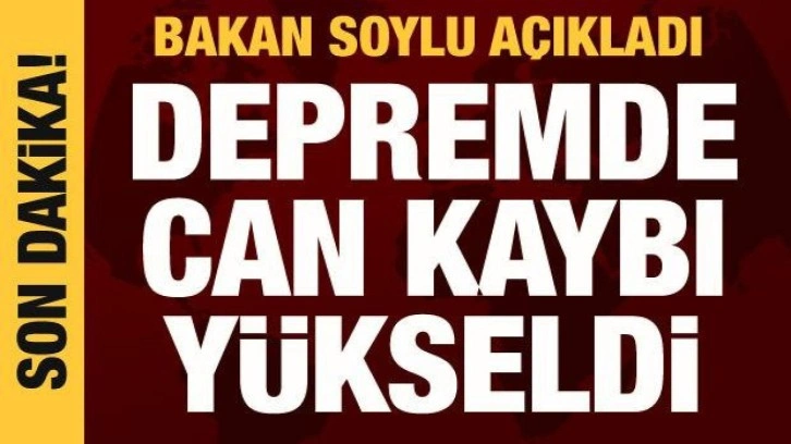 Bakan Soylu: Depremde can kaybı 50 bin 500'e y&uuml;kseldi