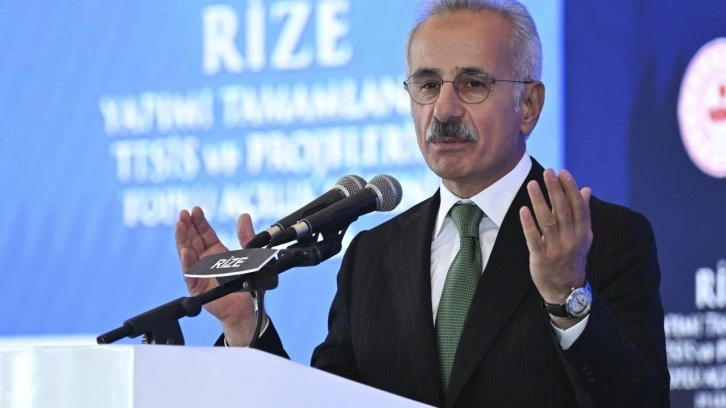 Bakan Uraloğlu, Rize'de yapımı tamamlanan tesis ve projelerin açılış törenine katıldı