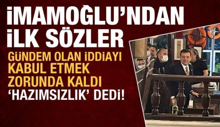 Balık&ccedil;ı restoranına giden İmamoğlu'ndan a&ccedil;ıklama! CHP'lilerin yalanı ellerinde patladı