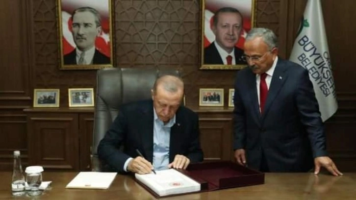 Başkan Erdoğan Ordu B&uuml;y&uuml;kşehir Belediyesini ziyaret etti