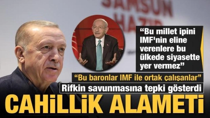 Başkan Erdoğan'dan Klılı&ccedil;daroğlu'na IMF tepkisi: Bu baronlar ortak &ccedil;alışıyor