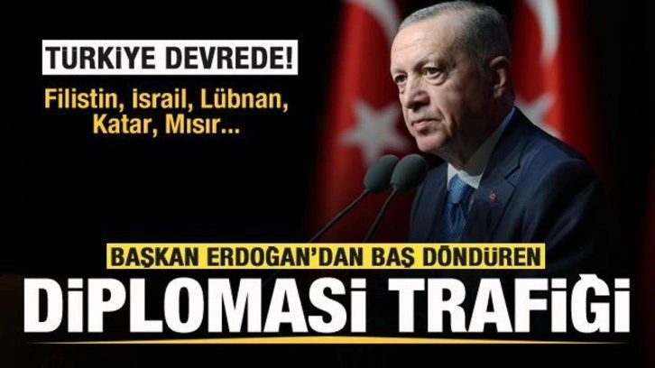 Başkan Erdoğan'dan peş peşe g&ouml;r&uuml;şmeler: Mısır, Filistin, İsrail, Katar, L&uuml;bnan...