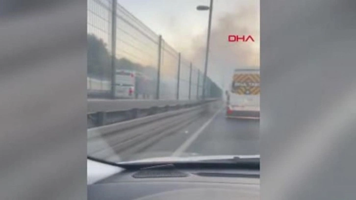 Bayrampaşa'da metrobüste yangın