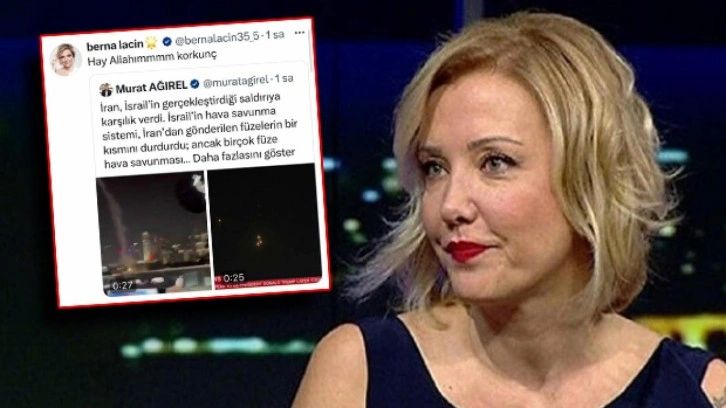 Berna Laçin, İran'in İsrail'e misilleme saldırısını 'korkunç' buldu!