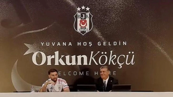 Beşiktaş Orkun Kökçü için imza töreni düzenledi! 'Dünyanın en mutlu insanıyım'