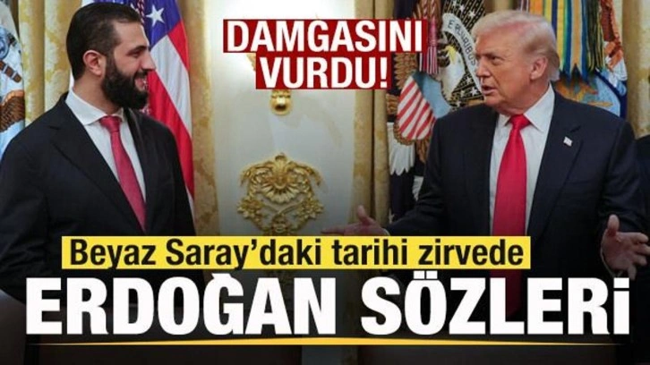 Beyaz Saray’daki tarihi zirvede Erdoğan sözleri!