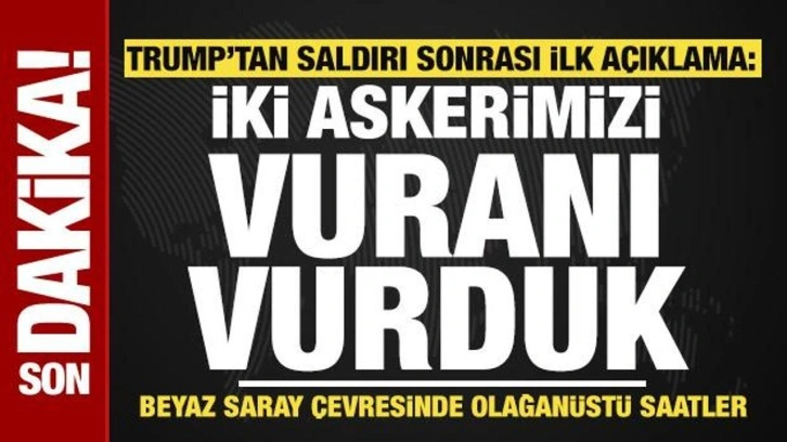 Beyaz Saray yakınlarında silahlı saldırı! 2 ABD askeri vuruldu