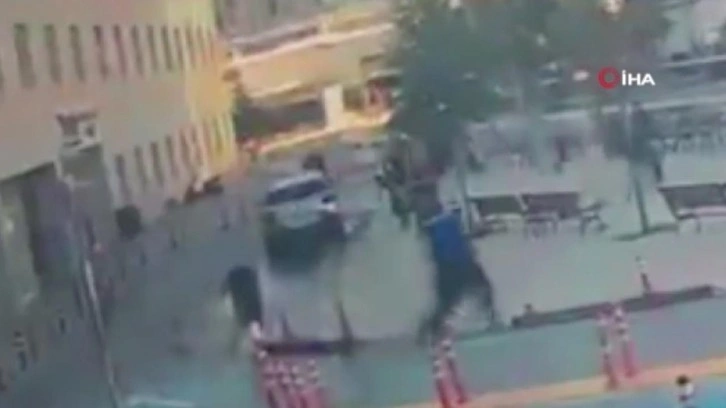 Beylikdüzü’nde hastane bahçesindeki silahlı saldırı kamerada