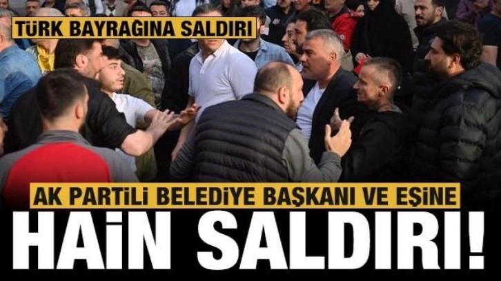 Beyoğlu'nda PKK destek&ccedil;ilerinden AK Partili Başkan'a al&ccedil;ak saldırı!