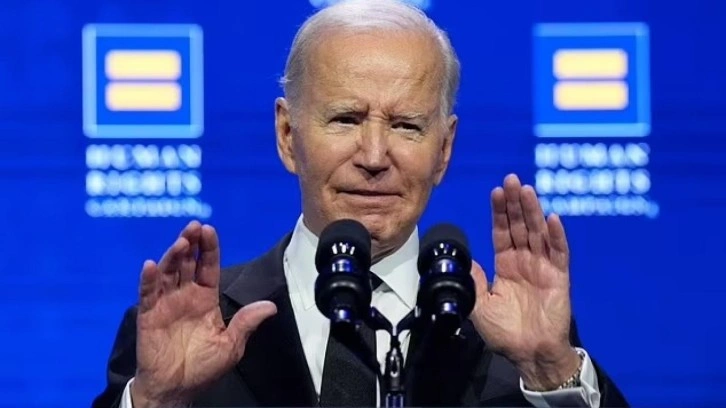 Biden'a soğuk duş: Konuşması Filistin destek&ccedil;isinin s&ouml;zleriyle kesildi
