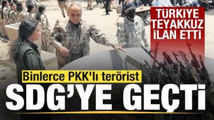 Binlerce PKK'lı terörist SDG'ye geçti! Türkiye teyakkuz ilan etti