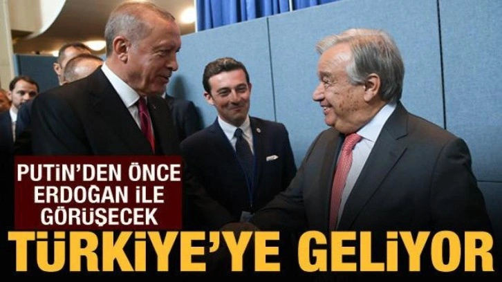 BM Genel Sekreteri Guterres yarın T&uuml;rkiye'ye geliyor
