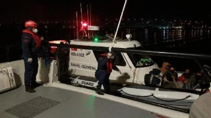 Bodrum a&ccedil;ıklarında 45 ka&ccedil;ak g&ouml;&ccedil;men kurtarıldı