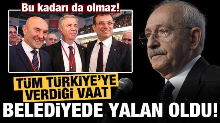Bu kadarına da pes artık! Verdiği vaadi kendi belediyesinde ger&ccedil;ekleştiremedi...