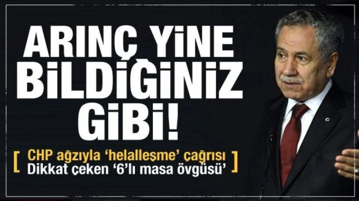 B&uuml;lent Arın&ccedil; bu kez Kılı&ccedil;daroğlu'nun ağzıyla konuştu! Dikkat &ccedil;eken 6'lı masa &ouml;vg&uuml;s&uuml;