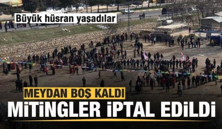 B&uuml;y&uuml;k h&uuml;sran yaşadılar! Meydan boş kaldı, mitingler iptal edildi