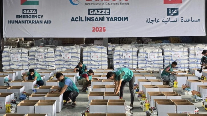 Cansuyu'ndan Gazze'ye 400 ton acil insani yardım