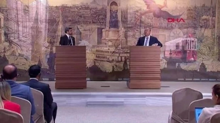 &Ccedil;avuşoğlu ile BAE'li mevkidaşından &ouml;nemli a&ccedil;ıklamalar