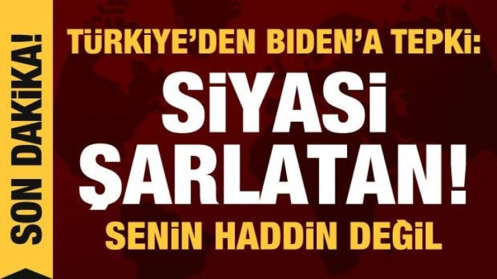 &Ccedil;avuşoğlu'ndan Biden'ın 1915 a&ccedil;ıklamasına tepki: Şarlatanlar yine sahnede