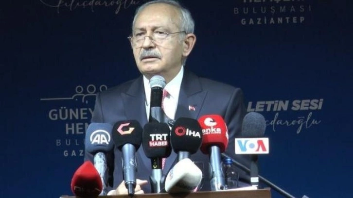 CHP lideri Kılı&ccedil;daroğlu'ndan Gaziantep'te Şanlıurfa gafı